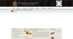 Desktop Screenshot of megacranesindia.com